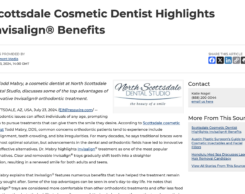 Scottsdale cosmetic dentist Todd Mabry, DDS discusses a range of Invisalign benefits and compares the treatment to traditional metal braces.